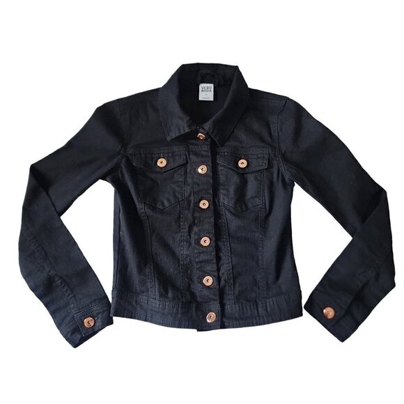 Vero Moda Vietta Black Denim Jacket Women's XS - Picture 3 of 13